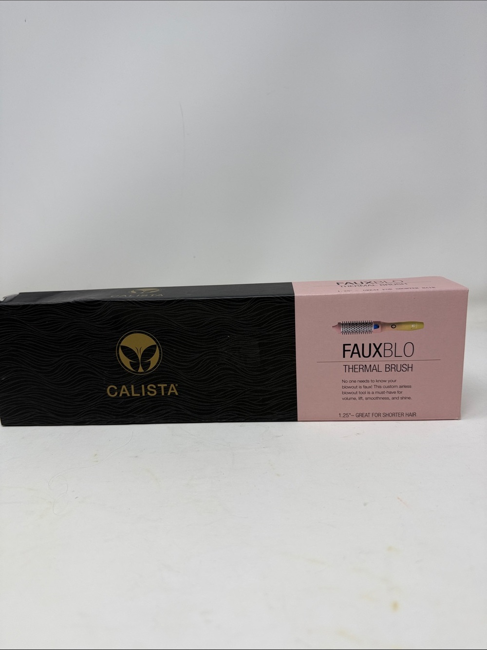 Calista Fauxblo Thermal Brush 1.25" in Airless Blowout Short Hair Pink Lemonade